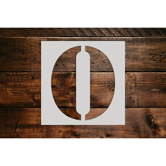 Letter O Stencil - Art and Wall Stencils (6"x6")