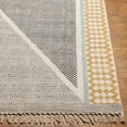 thumbnail image 4 of Hauteloom Sherbrooke Hand Woven Moroccan Small Area Rug for Entryway - Tribal Geometric Patterned Hand Made Carpet with Tassel -%100 Cotton Natural Fiber - Black, Beige, Brown - 2' x 3', 4 of 8