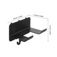 thumbnail image 2 of IDEANATEGRATE Soporte Negro Para De Pelo Pegboard Sin Taladro Organizador, 2 of 8