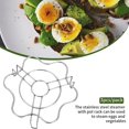 thumbnail image 4 of 3pcs Pressure Cooker Trivet Stands,Eggs Steamer Rack,Stainless Steel Steaming Basket(size:6.9x2.2inch), 4 of 5