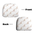 thumbnail image 6 of Kdxio Leopard Print Pattern Print 2 Piece Car Head Rest Covers Set Auto Front/Rear Seats Headrest Cover Universal Fit Most Cars,Sedan, SUV, 6 of 9