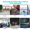 thumbnail image 6 of 120" Portable Projector Screen | Indoor/Outdoor 16:9 Wrinkle-Free Movie Screen | Front/Rear Projection for Home Theater & Backyard Movies, 6 of 12