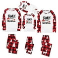 thumbnail image 7 of REORIAFEE Matching Christmas Pajamas 2 Piece Loungewear Long Sleeve Top and Pant Plaid Soft Lightweight Sleepwear Red S-2XL, 7 of 7