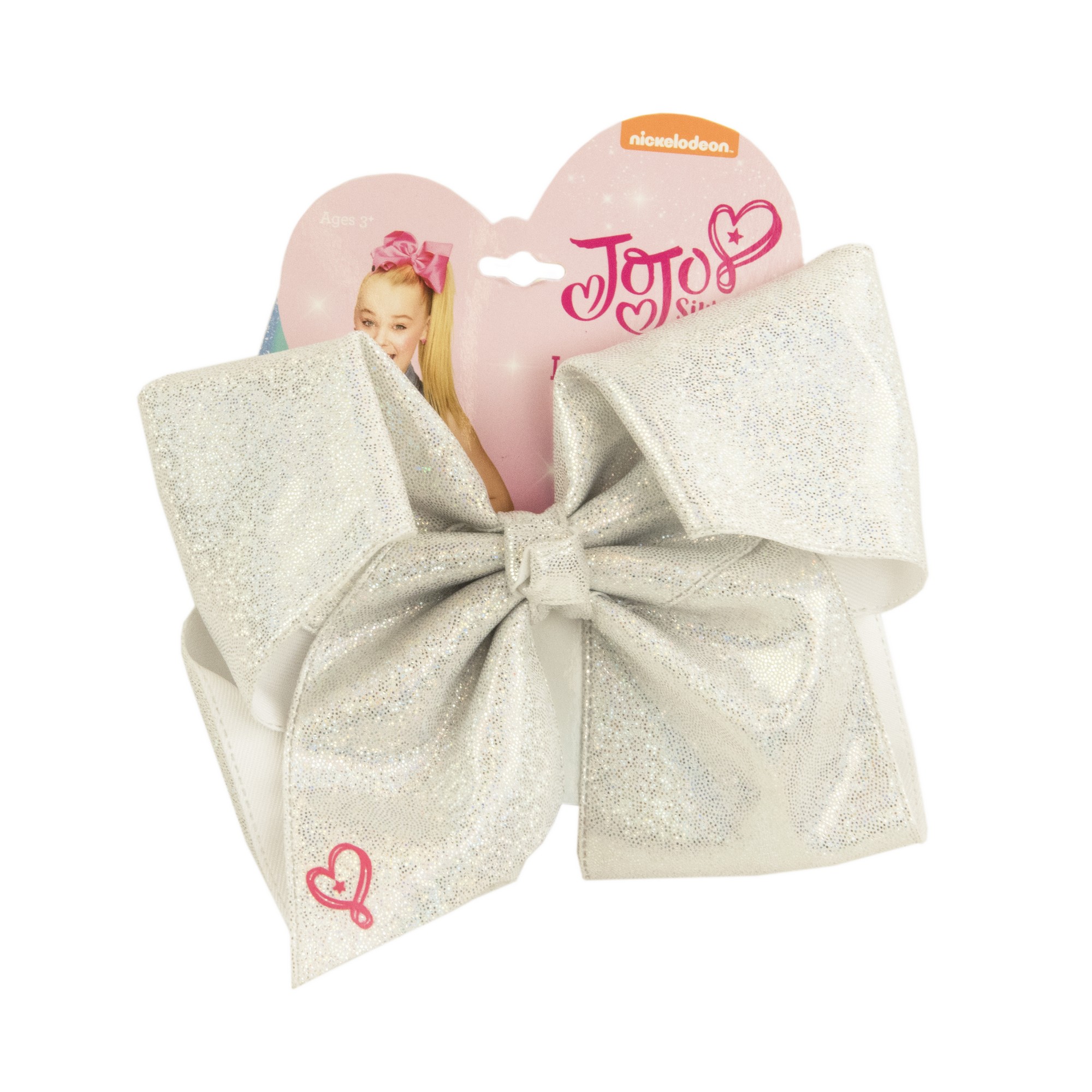 JoJo Siwa JoJo Siwa Hair Bow, Silver Shimmer