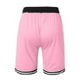 thumbnail image 6 of Caqnni Basketball Shorts for Men Drawstring Casual Summer Quick Dry Sports Workout Shorts with Pockets Sports Gym Basketball Casual Shorts Summer Beach Shorts (S,Pink), 6 of 6
