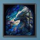thumbnail image 1 of Cuadros Decorativos Pintura de diamante 5D DIY taladro redondo completo Kit de dragón decoración del hogar arte artesanal Wdftyju embutido en tela, 1 of 7