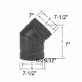 thumbnail image 2 of Selkirk Inc Elbow Stovepipe 45Deg 6In Blk DSP7E4-1, 2 of 2