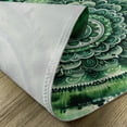 thumbnail image 4 of Ambesonne Green Place Mats Set of 4, Nature Monochrome Mandala Art, Standard Size, Emerald and Green, 4 of 5