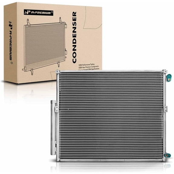 A-Premium Air Conditioning A/C Condenser Compatible with Toyota 4Runner & Lexus GX470 2003 2004 2005 2006 2007 2008 2009, 4.0L 4.7L, Replace# 8846135150