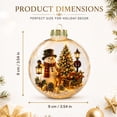 thumbnail image 3 of Fievgin Glowing Christmas Story Ornament, Light Up Mini Holiday Scene Transparent Globe with Warm LED for Tree Window Mantel, 3 of 6