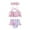 Purple, variant on Esaierr Toddler Baby Girls 3 Piece Swimsuits Bikini Set Bathing Suit With Hairbands Newborn Girls Fish Scale halter Bathing Suit Outfit for 6 months-5 years
