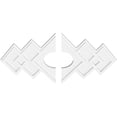 thumbnail image 2 of 28"W x 18 5/8"H x 6"ID x 8 3/4"C x 1"P Zoe Architectural Grade PVC Contemporary Ceiling Medallion, Two Piece, 2 of 11