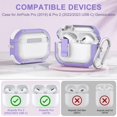 thumbnail image 2 of Funda para AirPods Pro de segunda y primera generación con correa de silicona para la muñeca, color morado, 2 of 7
