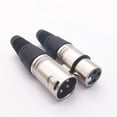 thumbnail image 3 of 10pcs XLR DMX 3 Pin Female, MIC Snake Plug Audio Microphone Cable Connector, 3 of 11