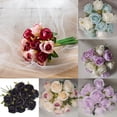 thumbnail image 4 of Artificial Rose Flower Bunch Bouquet 12 Heads Wed Party Home Table Decor, 4 of 11