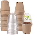 thumbnail image 1 of Juego de 36 macetas para vivero con cúpula de humedad, macetas para iniciar semillas, macetas de turba biodegradables, macetas para plántulas, 1 of 5