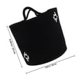 thumbnail image 2 of unbranded Cesta De Con Asas Para Almacenamiento Y Organización En Y Dormitorio Color Negro, 2 of 8