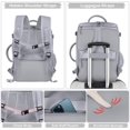 thumbnail image 6 of Dwelke Extra Large Travel Backpack for Women as Person Item Flight Approved, 40L Carry On Backpack, 17 Inch Laptop Backpack, Waterproof Backpack, Hiking Backpack, Casual Bag Backpack(Gray), 6 of 8