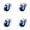 4 Swivel - No Brakes  - Blue, variant on 3 Inch Solid Polyurethane Wheel Swivel Bolt Hole Caster Service Caster Brand