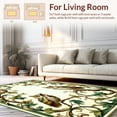 thumbnail image 2 of ODIKA 4'x6' Machine Washable Non-Slip Area Rug, Heritage Canopy Scrollwork with Perched Owls and Interlacing Leaf High Traffic Rug, Brown, 137324, 2 of 7