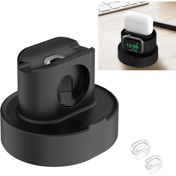 Apple Watch Charger - iWatch AirPod 2 in 1 Charging Stand Holder Dock Compatible with Apple Watch Series11 10 9 8 Ultra3 2 Ultra SE2 SE 7 6 5 4 3 2 and AirPods 1/2/3/Pro