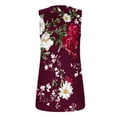 thumbnail image 4 of Yghzkop Womens Tank Tops Summer Flower Print Casual Loose Fit Tops Square Neck Trendy Sleeveless Tees Lightweight Quick-Dry T Shirt Basic Cute Tops Clothes Outfits, 4 of 6