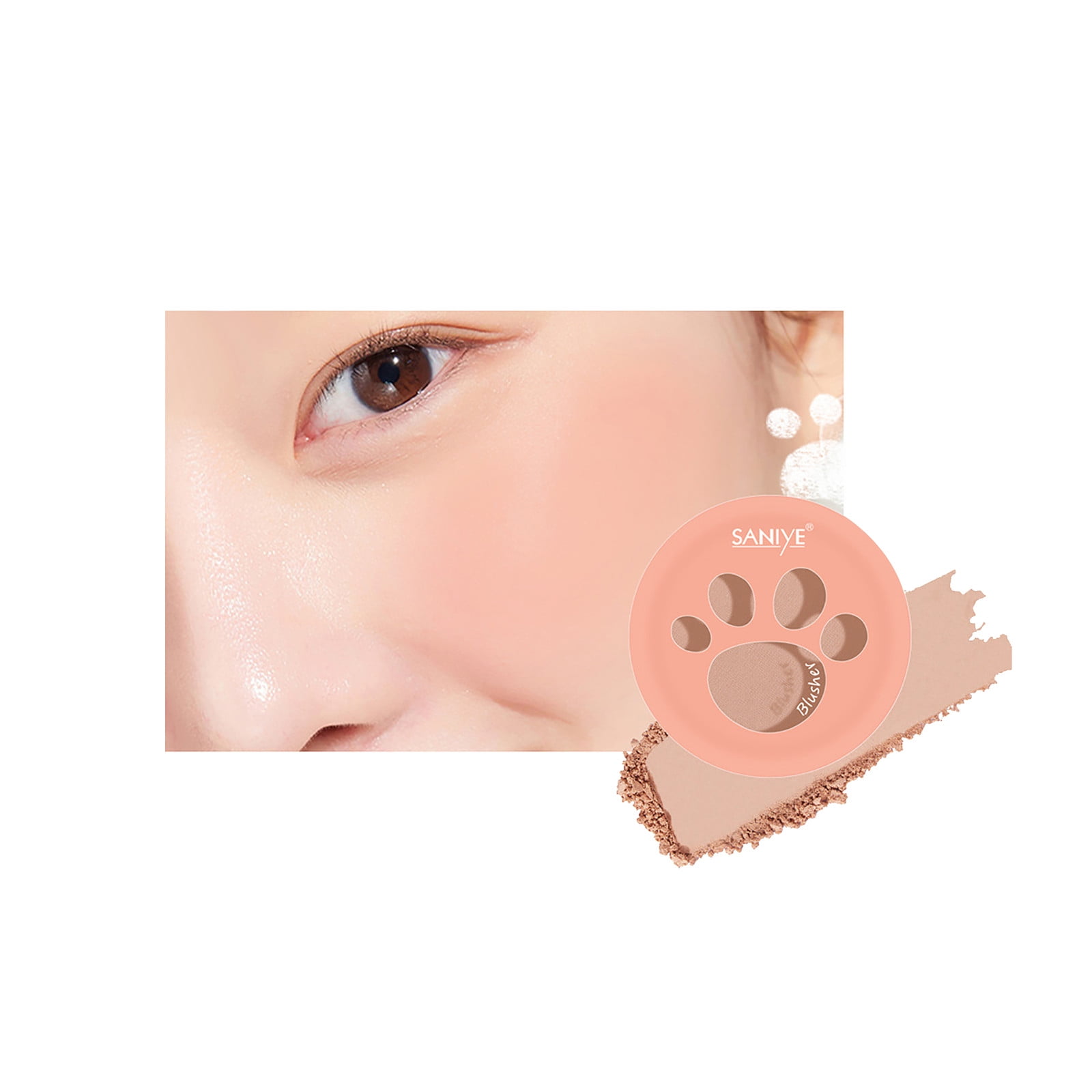 Blushs Makeup Palettes 6 Colors Powder Red Rouge Lasting Natural Cream