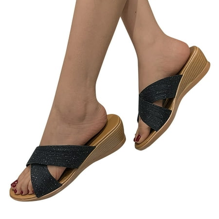 

Sandals For Women Ladies Slippers Open Toe Slippers For Women Roman Shoes Summer Sandals Casual Beach Slippers Arch Fit Women Sandals Womens Closed Toe Sandals Size 9