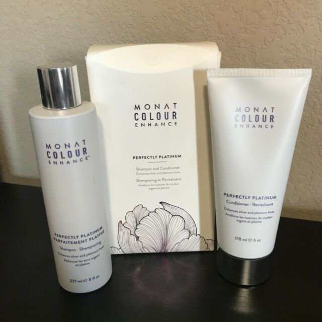 Monat Shampoo And Conditioner For Curly Hair MONAT - Monat Colour Enhance Perfectly Platinum Shampoo And Conditioner
