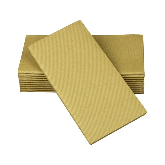 SimuLinen 16”x16” Signature Color Dinner Napkins – Gold – Box of 50