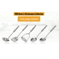 thumbnail image 4 of YBM Home Stainless Steel Gravy Soup Spoon with Round Handle, Silver, 14", 4 of 5