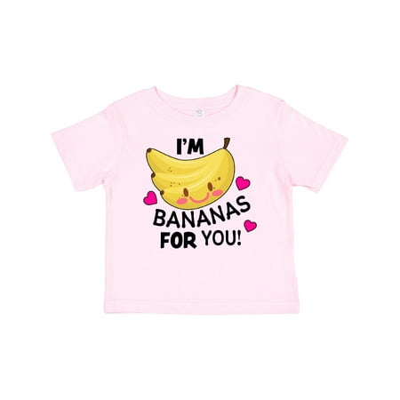

Inktastic I m a Bananas for You with Cute Banana and Hearts Gift Baby Boy or Baby Girl T-Shirt