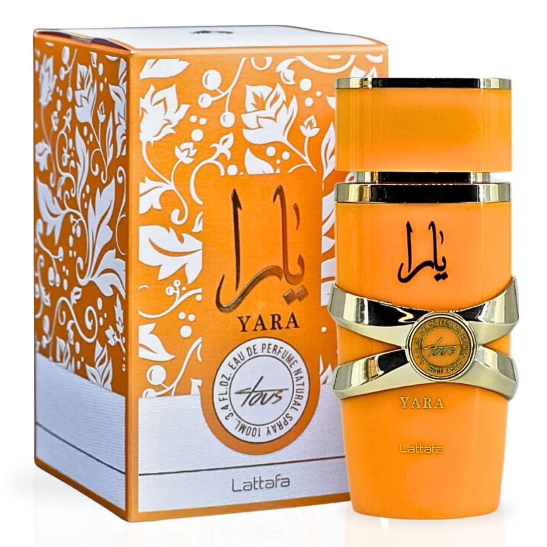 Yara Tous Eau de Parfum Spray 100ml (3.4 oz) by Lattafa (Pack of 3)