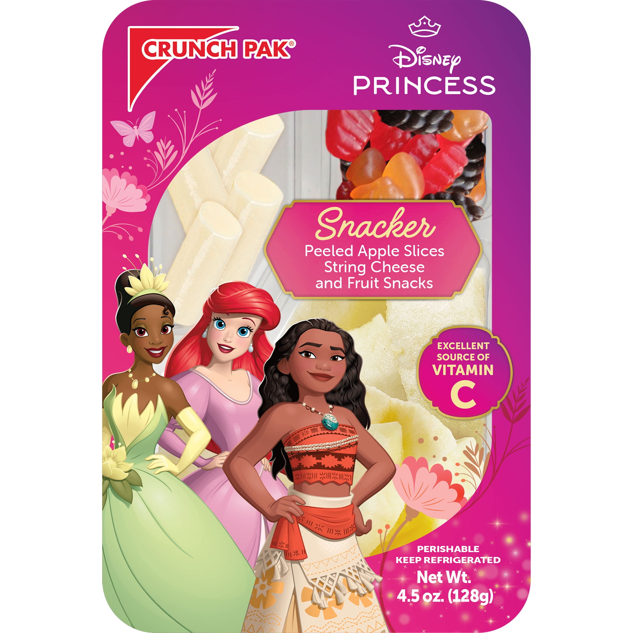 Crunch Pak Snack Disney Princess with Fresh Sliced Peeled