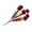 Wine, variant on 1Pc 12.99in Faux Burgundy Red Allium Flower Branch, 7-Head Silk Pom Pom Mums Pick for Romantic Christmas Entryway Floral Display