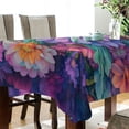 thumbnail image 4 of Yayeee Tablecloths for Rectangular Tables 60 x 108 inch Party Table Cover, Light Purple Flowers, 4 of 6