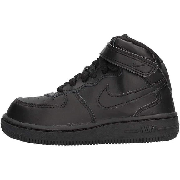 Toddler's Nike Air Force 1 Mid Black/Black (314197 004) - 5