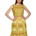 thumbnail image 4 of Moomaya Printed Cotton Long Dress For Womens Sleeveless Tiered Casual Summer Tunic, 4 of 6