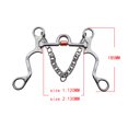 thumbnail image 2 of Cheval Snaffle Bordure Bit en Acier Inoxydable Formation Cheval Bit Bouche Port avec Rouleau de Cuivre Gravé Allemand Garnitures en Argent BT1151, 2 of 9