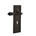thumbnail image 3 of Nostalgic Warehouse Mission Plate Single Dummy with Keyhole Fleur Lever in Oil-Rubbed Bronze, 3 of 3