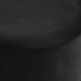 thumbnail image 2 of Ottomane ronde en velours, noir, 2 of 3