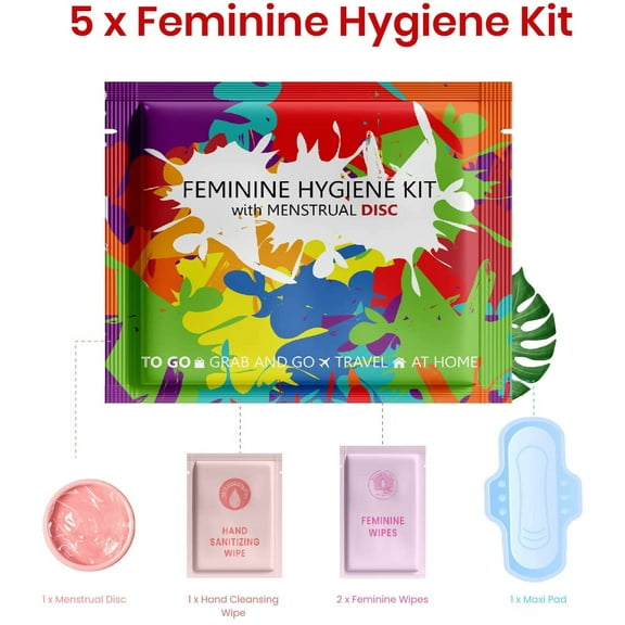 Menstrual Disc Kit - Paint Splash - 5 pack