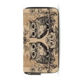 thumbnail image 6 of Qxltty Two Owls Sitting on Opposite Branches Women's Leather Wallet Fashion Retro Multi Card Holder with Cell Phone Pocket Mothers Day Gifts, 6 of 6