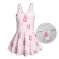 thumbnail image 6 of Tutolipy Pink Dragon Pattern Swim Dress for Girls, Cross Shoulder Strap Design Sleeveless Bathing Suit for Beach Summer Size 3-4 Years, 6 of 8