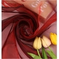 thumbnail image 4 of YYCRAFT Two Tone Sheer Organza Fabric by The Yard for Curtain Weddings Decor 5 Yards, Burgundy, 4 of 5