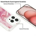 thumbnail image 3 of SaniMore Case for iPhone 13 Pro, Shockproof Ant-fall TPU Backplane Marble Stylish Pattern for Girls Women No-Yellowing Slim Lightweight for iPhone 13 Pro, Rosegold, 3 of 11