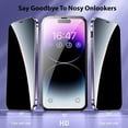 thumbnail image 2 of LAICAIW Screencloak for iPhone Case, 14 Pro Max, Emberless Screen Cloak for iPhone Case, Anti Peep Magnetic Adsorption Metal Bumper (Blue, for iPhone 13 Pro Max) (Color : Silver, Size : for iPhone 1, 2 of 7