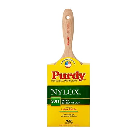 4 Inch Brush - Purdy 144400240 Nylox Series Swan Wall Paint Brush, 4 inch