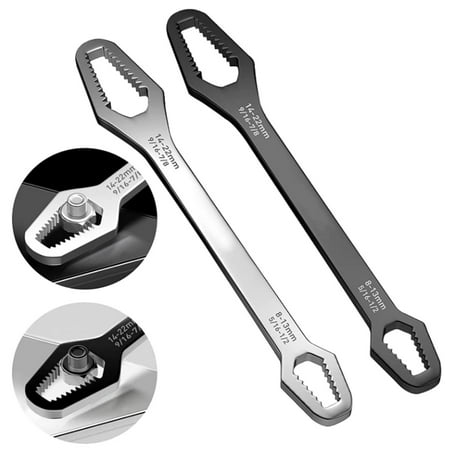 

2 Pack Universal Torx Wrench Tool - Self-tightening Universal Torque Wrench - 8-22mm All in One Multi Wrench - Multifunctional Wrench Tools Gifts for Men