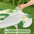 thumbnail image 5 of Green Tie Dye Round Fitted Tablecloth with Elastic Edge,Dining Table Cover Waterproof,Outdoor Round Tablecloth for Camping,Dining,Indoor and Outdoor, 5 of 7